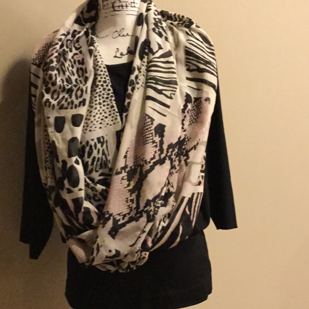 H&M animal print scarf/wrap.  So versatile